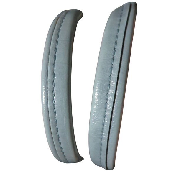 Coach 2009 Cursive Creed Khaki & Blue Jacquard Frame Kisslock Carryall Satchel - Picture 6 of 12